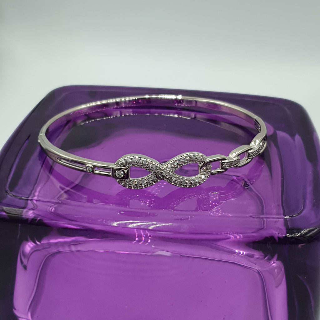 BRAZALETE BAÑO DE RODIO MOD INFINITO