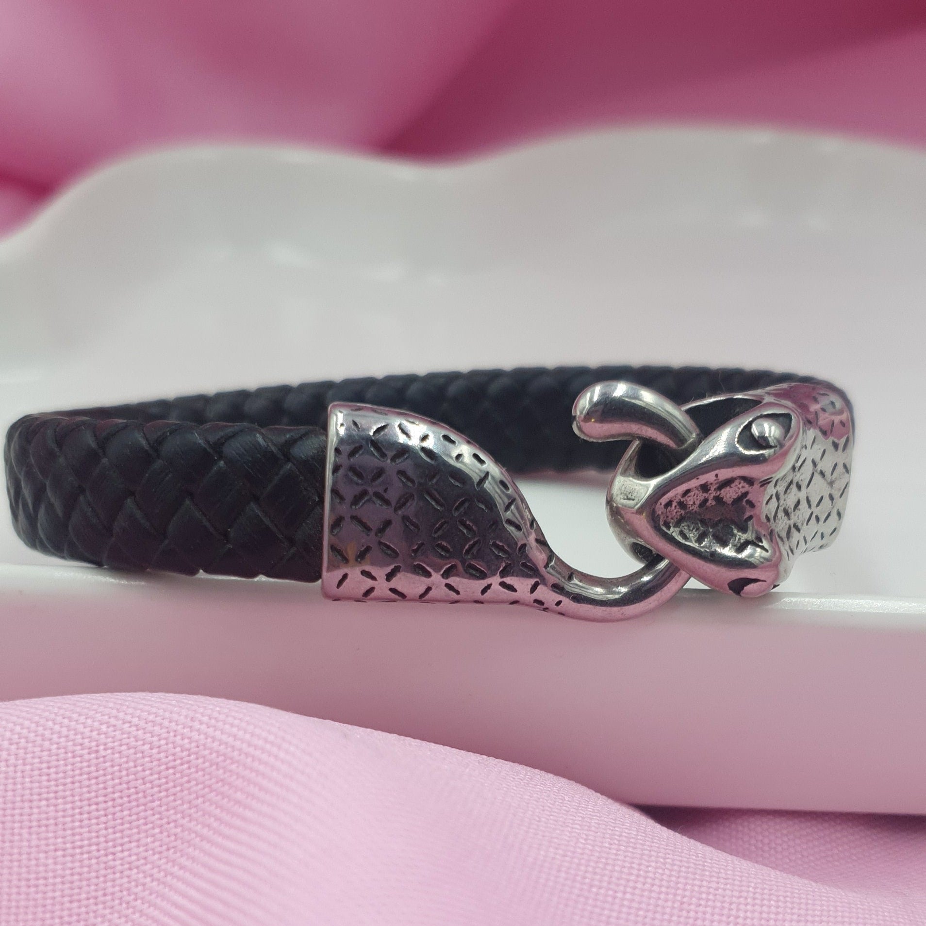 PULSERA VINIPIEL Y ACERO INOXIDABLE MOD 041