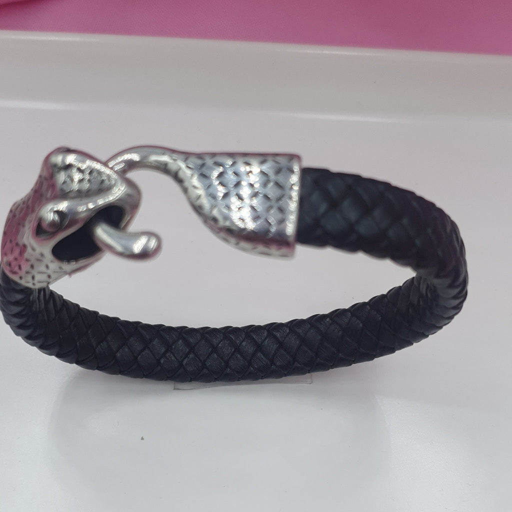 PULSERA VINIPIEL Y ACERO INOXIDABLE MOD 041