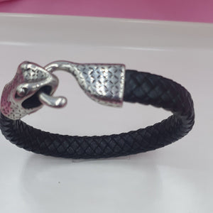 PULSERA VINIPIEL Y ACERO INOXIDABLE MOD 041