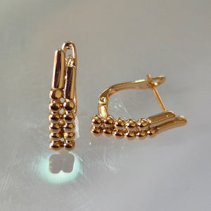 ARETES EN ORO LAMINADO MOD SILVANA