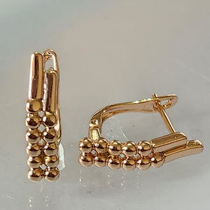 ARETES EN ORO LAMINADO MOD SILVANA