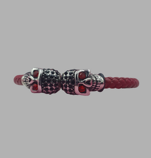 Pulsera en Vinipiel y Acero Inoxidable MOD 047