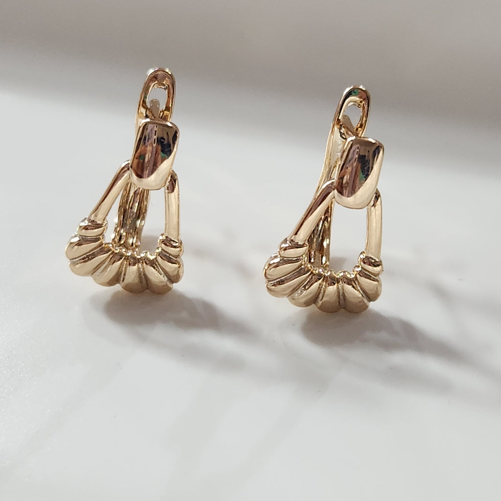ARETES EN ORO LAMINADO MOD 2500