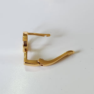 ARETES EN ORO LAMINADO MOD 2102
