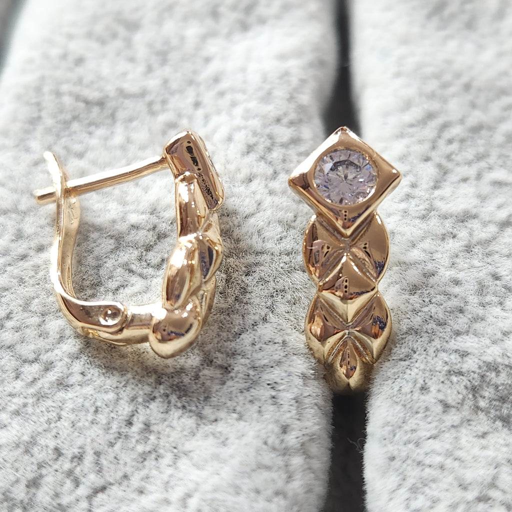 ARETES EN ORO LAMINADO MOD 2152