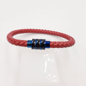 PULSERA VINIPIEL Y ACERO INOXIDABLE MOD 112