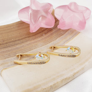 ARETES EN ORO LAMINADO MOD 1127